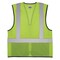 Ergodyne Hi-Vis Safety Vest w/Black Bottom 2XL, 3XL Class 2 U Back, , Zipper 2 Pockets, 1 Mic Tab 8210ZBK - alternate 2